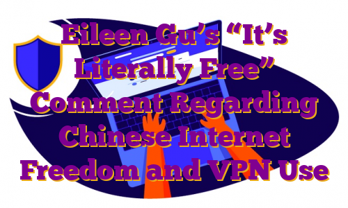 Eileen Gu’s “It’s Literally Free” Comment Regarding Chinese Internet Freedom and VPN Use