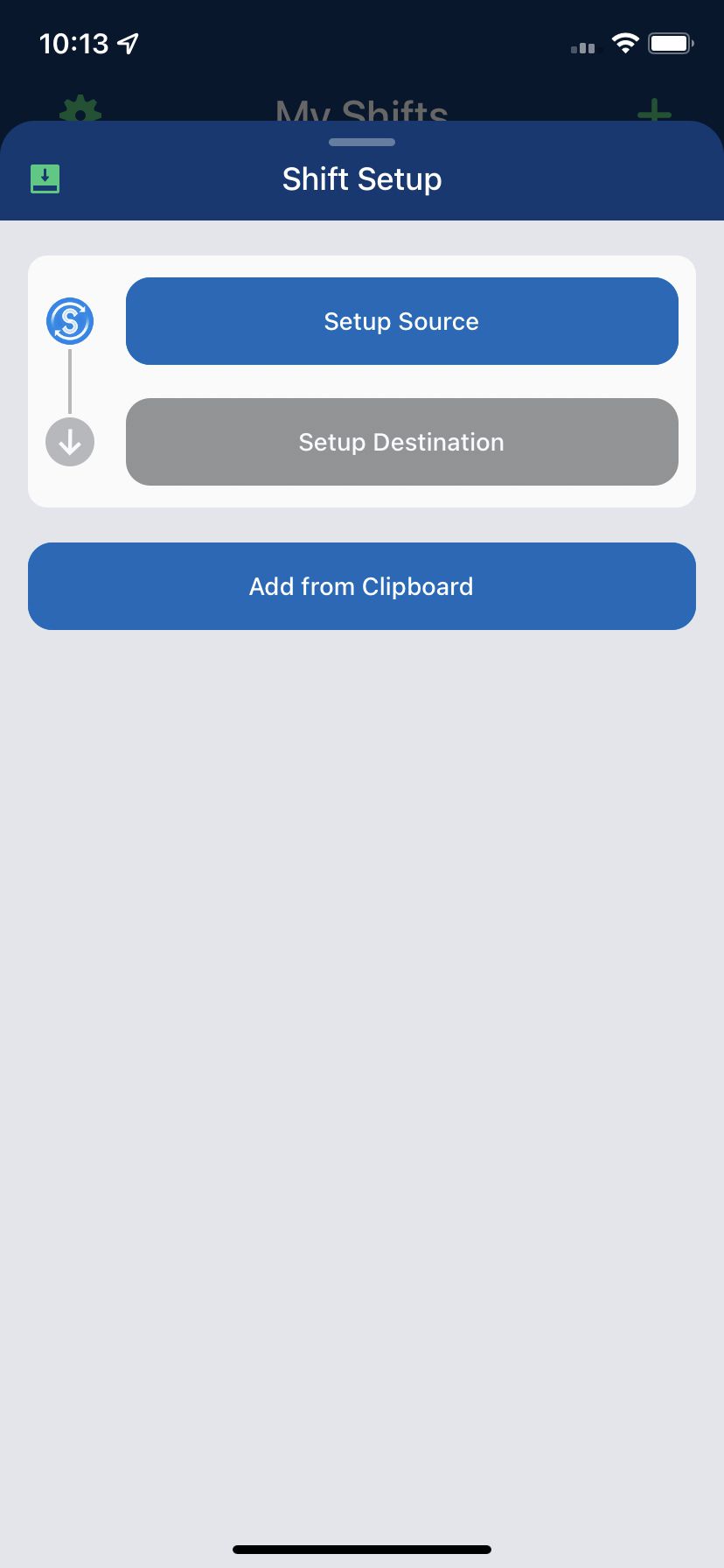 هر لیست پخش به Shift خود نیاز دارد.