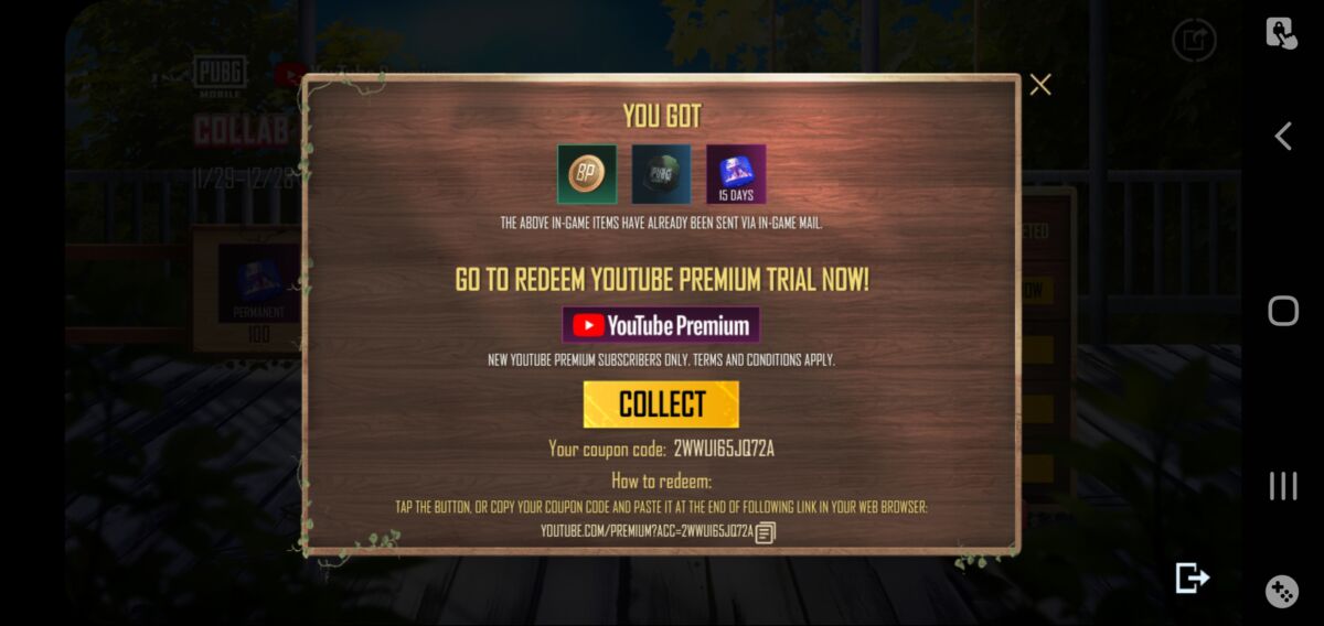 PUBG Mobile YouTube Premium 1
