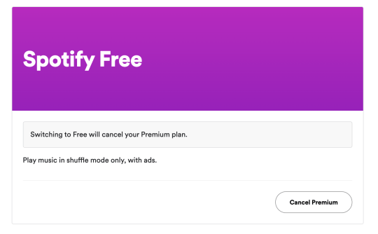 How to turn your Spotify Premium account into a Free account