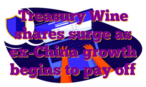 Treasury Wine shares surge as ex-China growth begins to pay off