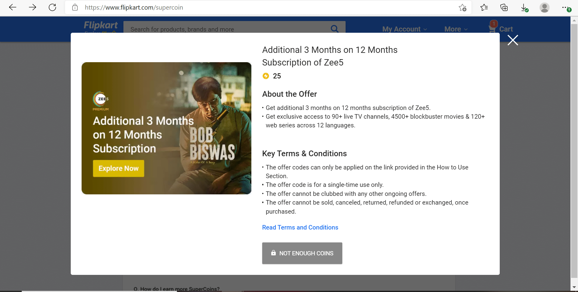 فلیپ کارت رایگان اشتراک Zee5
