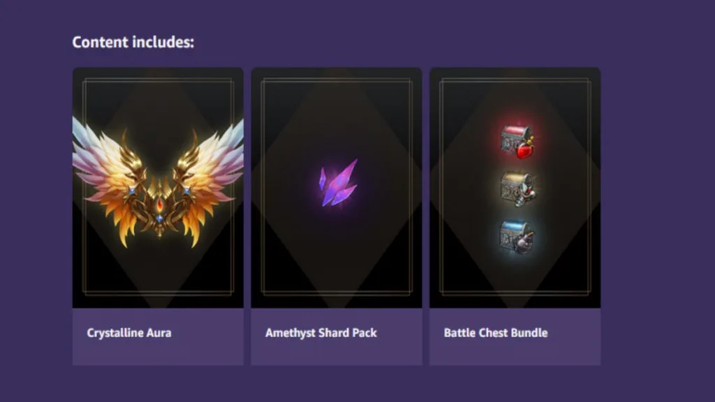 Amethyst stones can be found in twitch prime bundles.