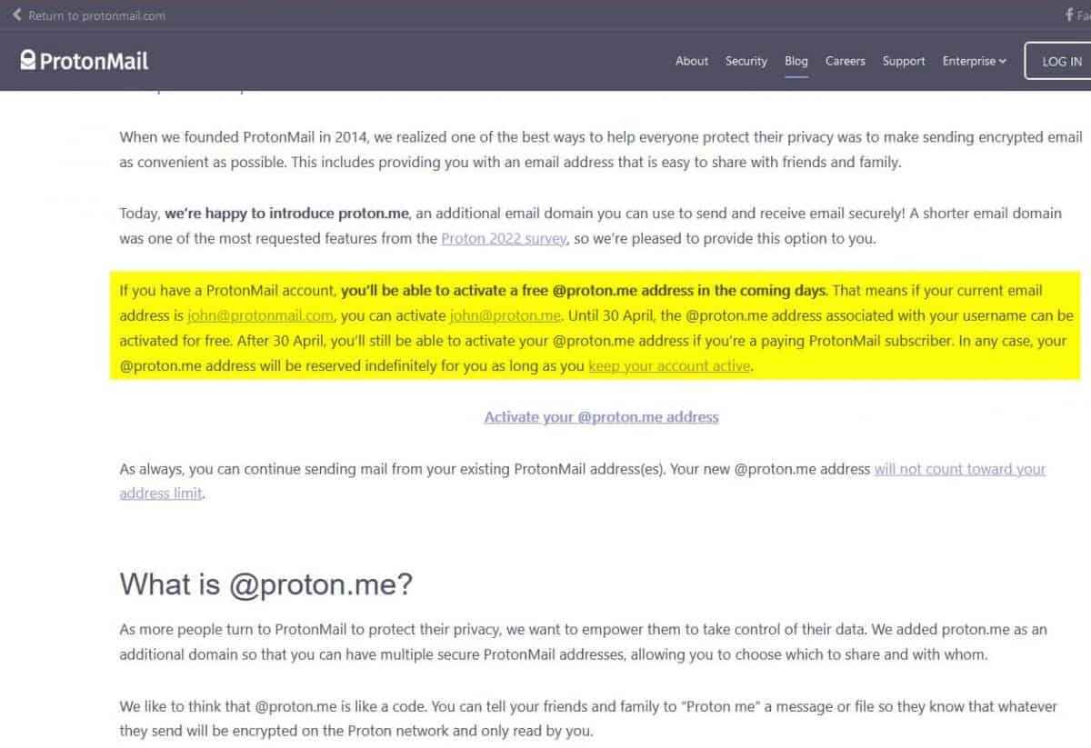 Protonmail and proton.me