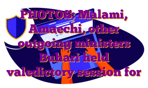 PHOTOS: Malami, Amaechi, other outgoing ministers Buhari held valedictory session for