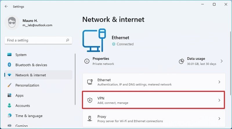 VPN option