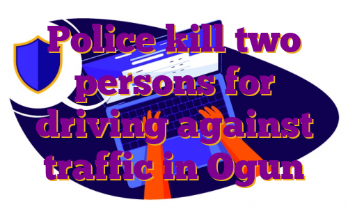 Police kill two persons for driving against traffic in Ogun