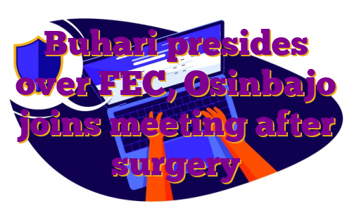 Buhari presides over FEC, Osinbajo joins meeting after surgery