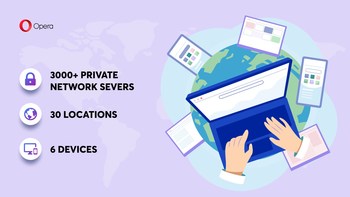 Opera ships its new VPN Pro service to Windows and Mac to give you an extra level of security as you travel