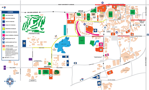 2022 Football Parking Map