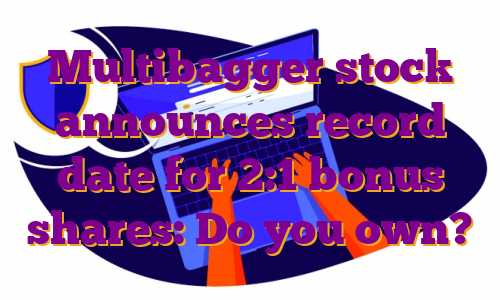 Multibagger stock announces record date for 2:1 bonus shares: Do you own?