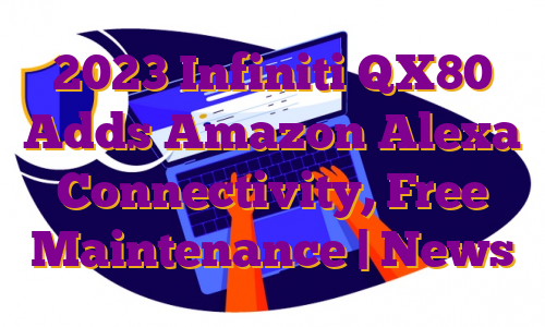 2023 Infiniti QX80 Adds Amazon Alexa Connectivity, Free Maintenance | News