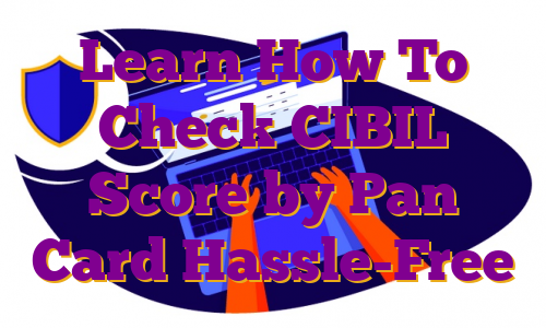Learn How To Check CIBIL Score by Pan Card Hassle-Free