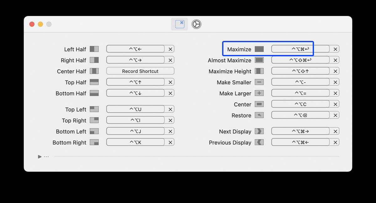 using hyperkey with rectangle macos easier